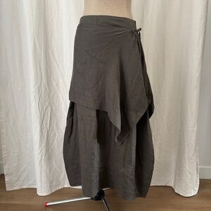 Sold - SARAH PACINI 100% Linen Skirt